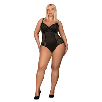 Amallie Bodysuit con Encaje Negro Amallie Bodysuit con Encaje Negro