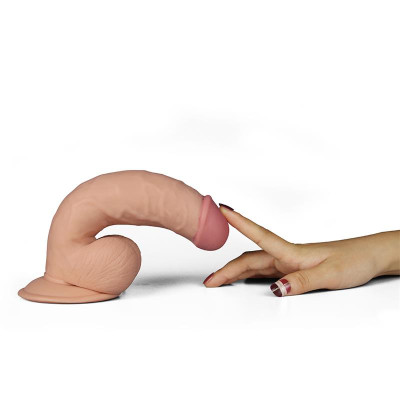 Dildo The Ultra Soft Dude con Vibracion 75 Natural Dildo The Ultra Soft Dude con Vibracion 75 Natural