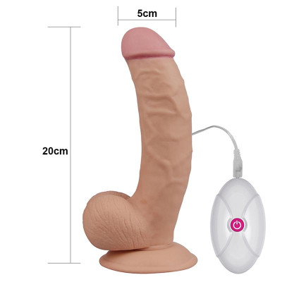 Dildo The Ultra Soft Dude con Vibracion 75 Natural Dildo The Ultra Soft Dude con Vibracion 75 Natural