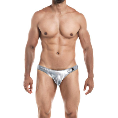 Slip Bikini de Corte Bajo Provocative Plateador Skai Slip Bikini de Corte Bajo Provocative Plateador Skai