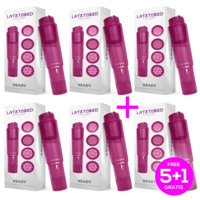 Pack 51 Heady Estimulador con 4 Cabezales Purpura Pack 51 Heady Estimulador con 4 Cabezales Purpura