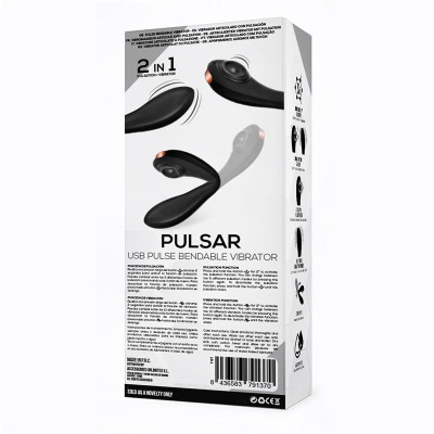 Pulsar Vibrador con Esqueleto Articulado Silicona USB Pulsar Vibrador con Esqueleto Articulado Silicona USB