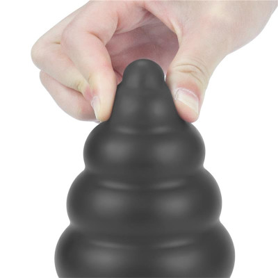 Plug Anal con Vibracion King Sized 7 Negro Plug Anal con Vibracion King Sized 7 Negro