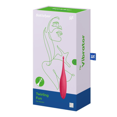 Twirling Fun Varita Vibradora Silicona USB Rojo Twirling Fun Varita Vibradora Silicona USB Rojo
