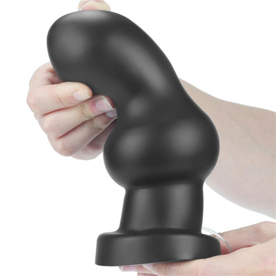 Plug Anal con Vibracion King Sized 7 Negro Plug Anal con Vibracion King Sized 7 Negro