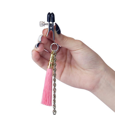 Cadena con Pinzas para Pezones y Clitoris Cadena con Pinzas para Pezones y Clitoris