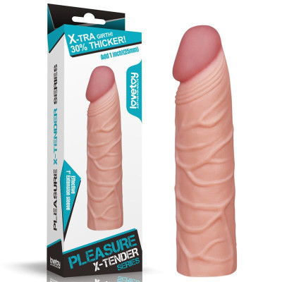 Funda para el Pene Pleasure X Tender Natural Funda para el Pene Pleasure X Tender Natural