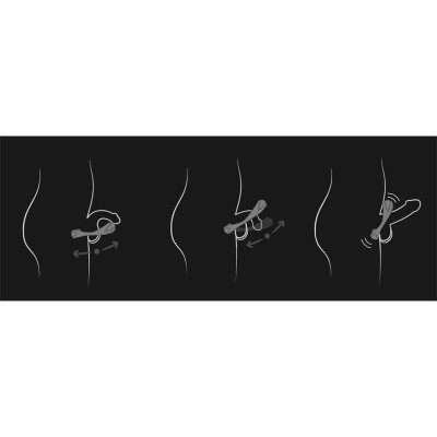Anillo Vibrador Atom Plus Estimulacion Perianal Negro Anillo Vibrador Atom Plus Estimulacion Perianal Negro