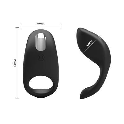 Anillo Vibrador Gemma USB Silicona Negro Anillo Vibrador Gemma USB Silicona Negro
