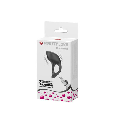 Anillo Vibrador Gemma USB Silicona Negro Anillo Vibrador Gemma USB Silicona Negro