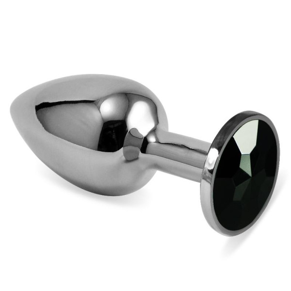 Plug Anal en Espiral Rosebud con Joya Negro