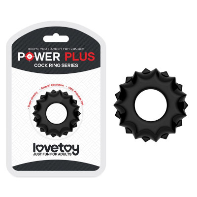 Anillo para el Pene Power Plus Negro Anillo para el Pene Power Plus Negro