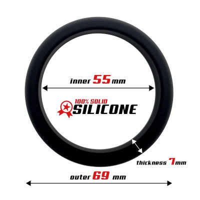 Anillo para el Pene Silicona Solida 55 cm Negro Anillo para el Pene Silicona Solida 55 cm Negro