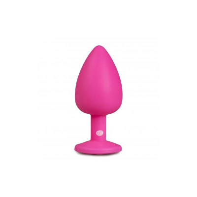 Plug con Diamante Grande Rosa Plug con Diamante Grande Rosa