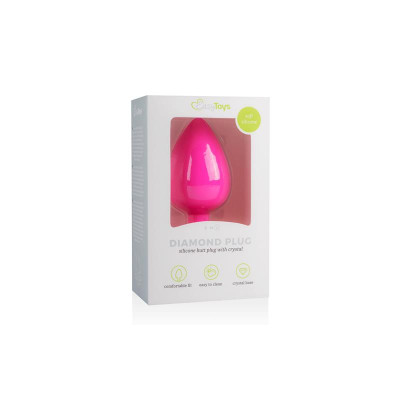 Plug con Diamante Grande Rosa Plug con Diamante Grande Rosa