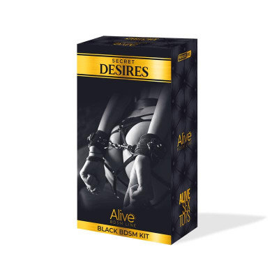 Secret Desires Black Kit de 8 Piezas BDSM Secret Desires Black Kit de 8 Piezas BDSM