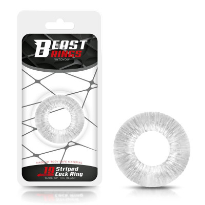 Anillo para el Pene Striped Super Flexible 19 cm Transparente Anillo para el Pene Striped Super Flexible 19 cm Transparente