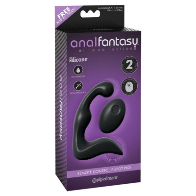 Masajeador Prostatico con Control Remoto Color Negro Masajeador Prostatico con Control Remoto Color Negro
