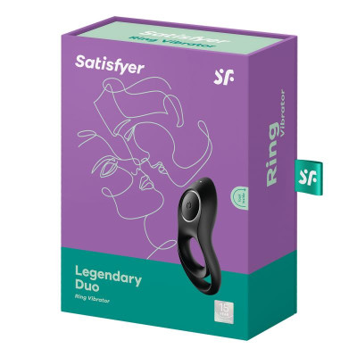 Anillo para el Pene Legendary Duo USB Negro Anillo para el Pene Legendary Duo USB Negro