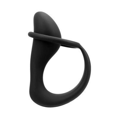 Randal Plug Anal con Anillo para el Pene Silicona Negro Randal Plug Anal con Anillo para el Pene Silicona Negro