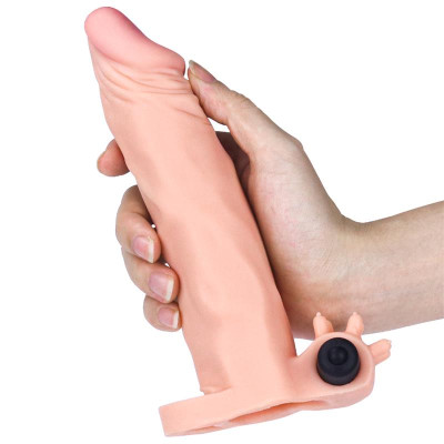 Funda para el Pene con Vibracion Add 2 Pleasure X Tender Natural Funda para el Pene con Vibracion Add 2 Pleasure X Tender Natural