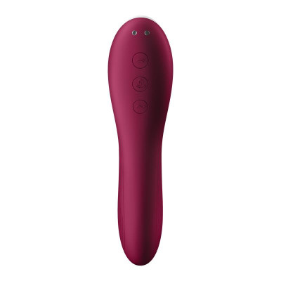 Dual Crush Vibrador y Succionador USB Rojo Dual Crush Vibrador y Succionador USB Rojo