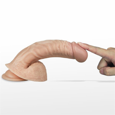 Dildo Real Extreme con Vibracion 85 Natural Dildo Real Extreme con Vibracion 85 Natural