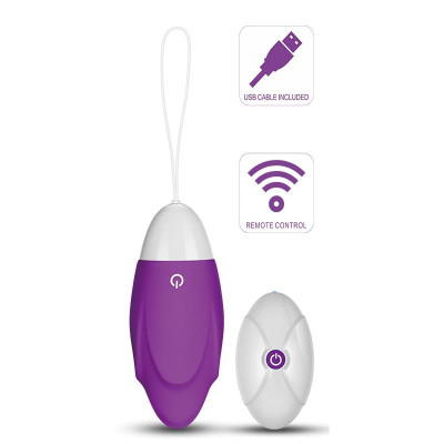 Huevo Vibrador iJoy Control Remoto USB Purpura Huevo Vibrador iJoy Control Remoto USB Purpura