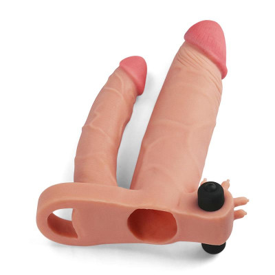 Funda para el Pene Doble con Vibracion 1 Funda para el Pene Doble con Vibracion 1