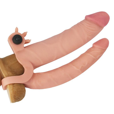 Funda para el Pene Doble con Vibracion 1 Funda para el Pene Doble con Vibracion 1