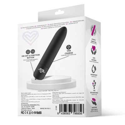 Shoty Bala Vibradora USB 10 Velocidades Potente Motor Negro Shoty Bala Vibradora USB 10 Velocidades Potente Motor Negro
