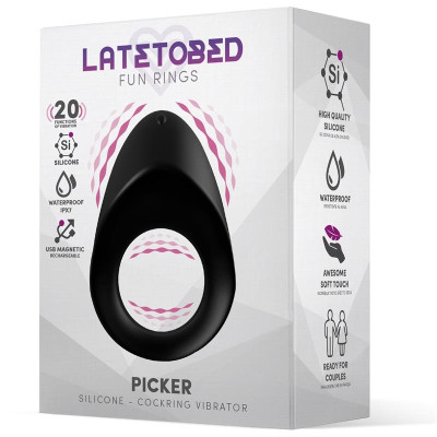 Picker Anillo Vibrador Parejas Silicona Picker Anillo Vibrador Parejas Silicona