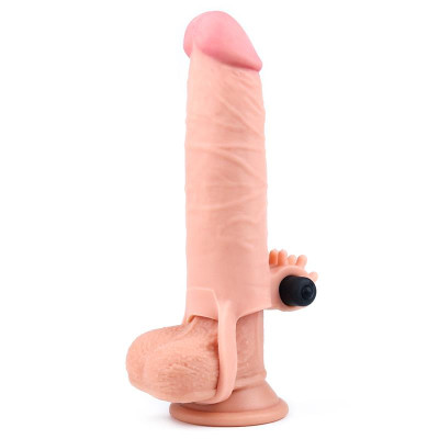 Funda para el Pene con Vibracion Add 2 Pleasure X Tender Natural Funda para el Pene con Vibracion Add 2 Pleasure X Tender Natural
