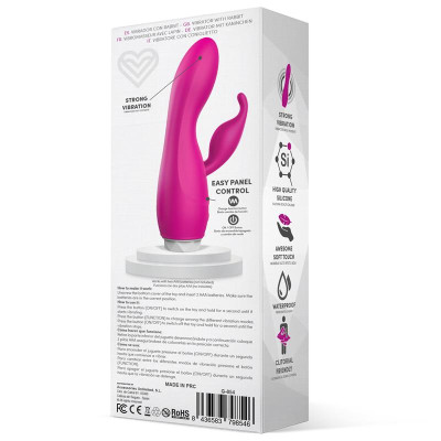 Couby Vibrador de Conejito Silicona Rosa Couby Vibrador de Conejito Silicona Rosa