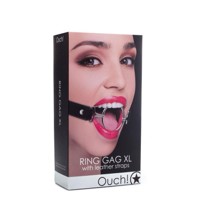 Shots Ouch Mordaza con Anillo XL Negro
