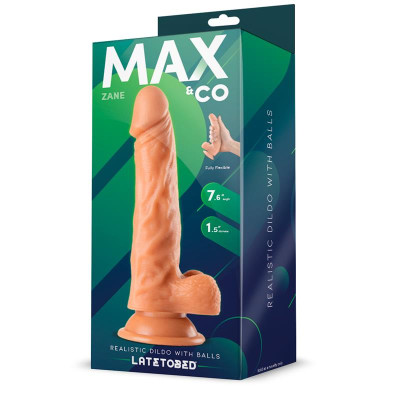 Zane Dildo Realista con Testiculos Natural 76 195 cm Zane Dildo Realista con Testiculos Natural 76 195 cm
