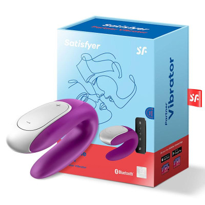 Double Fun Vibrador para Parejas con APP y Control Remoto Violeta Double Fun Vibrador para Parejas con APP y Control Remoto Violeta