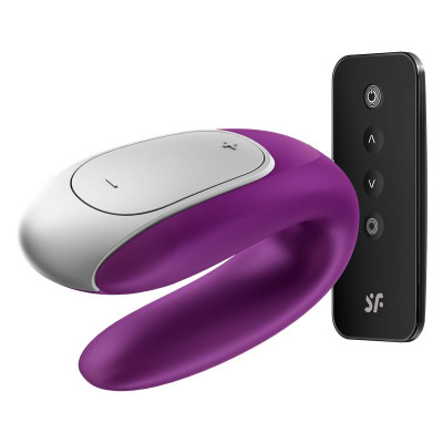 Double Fun Vibrador para Parejas con APP y Control Remoto Violeta Double Fun Vibrador para Parejas con APP y Control Remoto Violeta