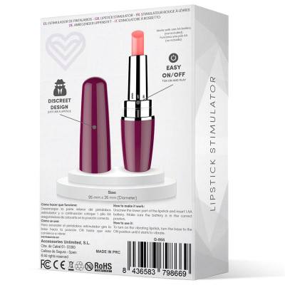 Viblips Estimulador Pintalabios Purpura Viblips Estimulador Pintalabios Purpura