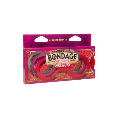Esposas Japonesas para Bondage Silicona Premium Talla L Rojo Esposas Japonesas para Bondage Silicona Premium Talla L Rojo