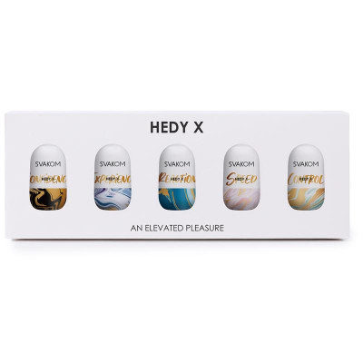 Hedy X Mix Textures Huevo Masturbador Pack de 5 Hedy X Mix Textures Huevo Masturbador Pack de 5