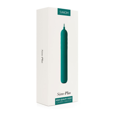 Vibrador con Camara y Cable Siime Plus Camera Verde Esmeralda Vibrador con Camara y Cable Siime Plus Camera Verde Esmeralda
