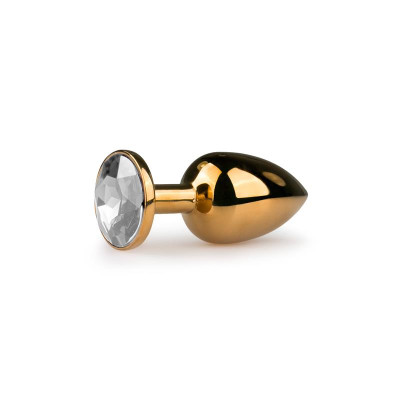 Plug con Cristal Transparente No 1 Dorado Plug con Cristal Transparente No 1 Dorado