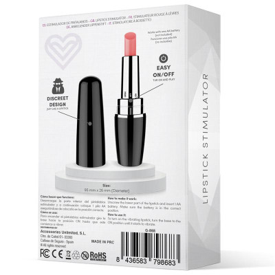 Viblips Estimulador Pintalabios Negro Viblips Estimulador Pintalabios Negro