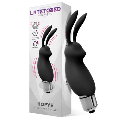 Hopye Bala Vibradora Conejito Silicona Negro Hopye Bala Vibradora Conejito Silicona Negro
