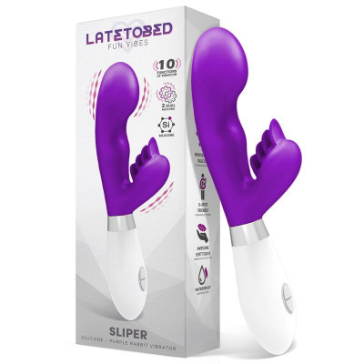 Sliper Vibrador Conejito Silicona Purpura Sliper Vibrador Conejito Silicona Purpura