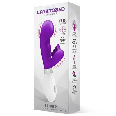 Sliper Vibrador Conejito Silicona Purpura Sliper Vibrador Conejito Silicona Purpura