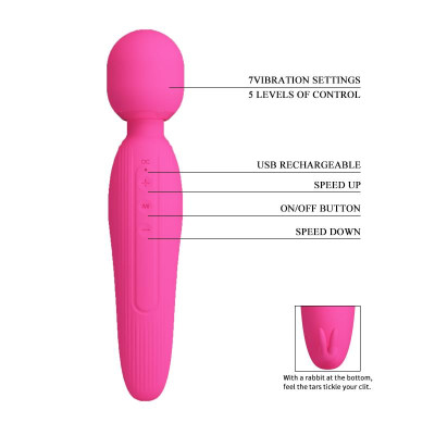 Curtis Masajeador con Estimulador de Clitoris Curtis Masajeador con Estimulador de Clitoris
