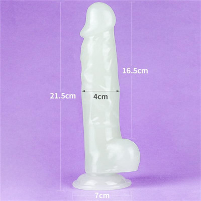 Dildo 85 Lumino Luz Azul Dildo 85 Lumino Luz Azul