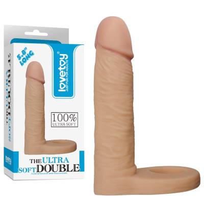 Dildo The Ultra Soft Double 58 Natural Dildo The Ultra Soft Double 58 Natural